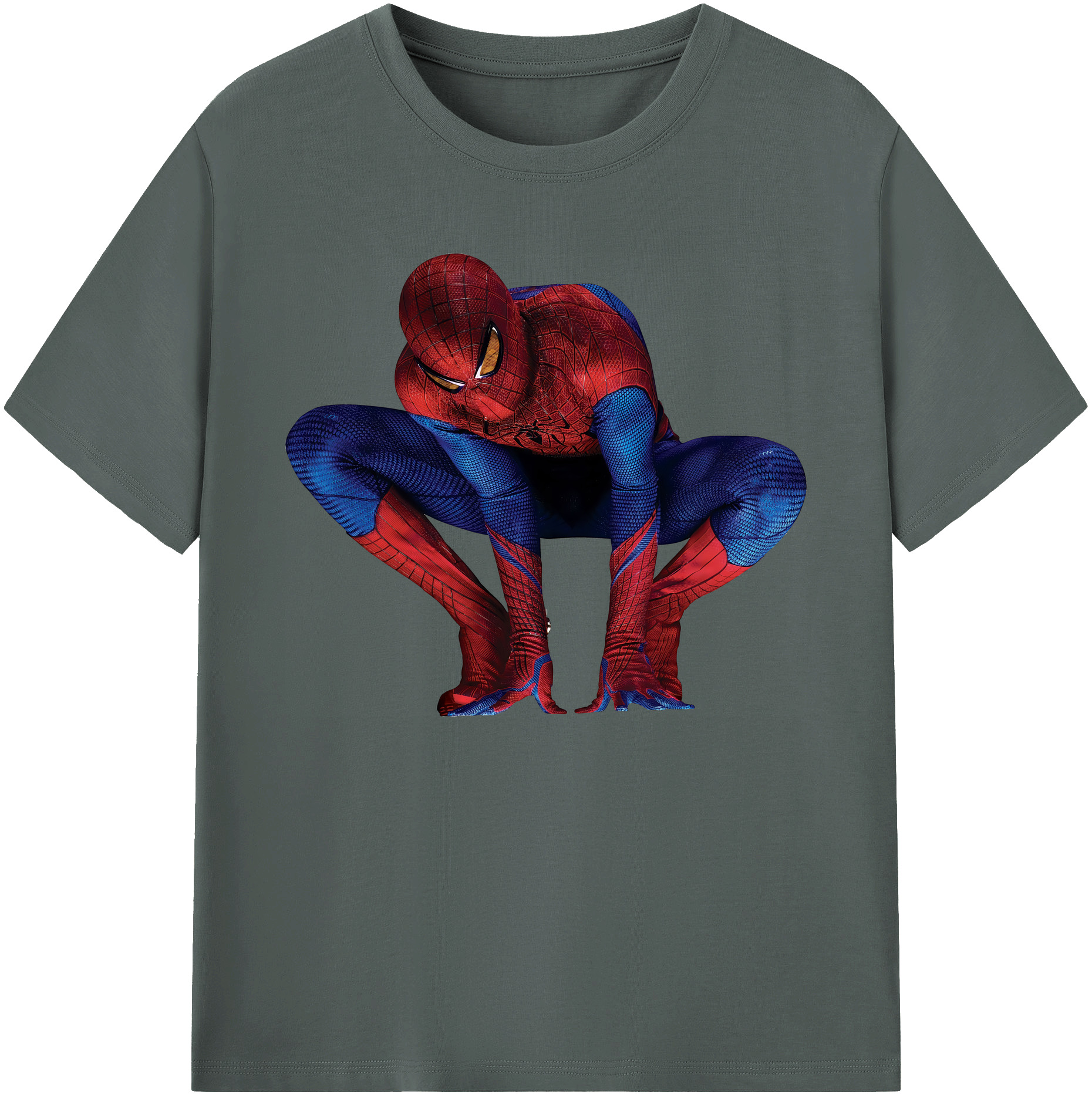 （画像用） Spider Man スパイダーマン 綿100％ メンズ半袖Tシャツ｜肌触りやわらか＆通気性